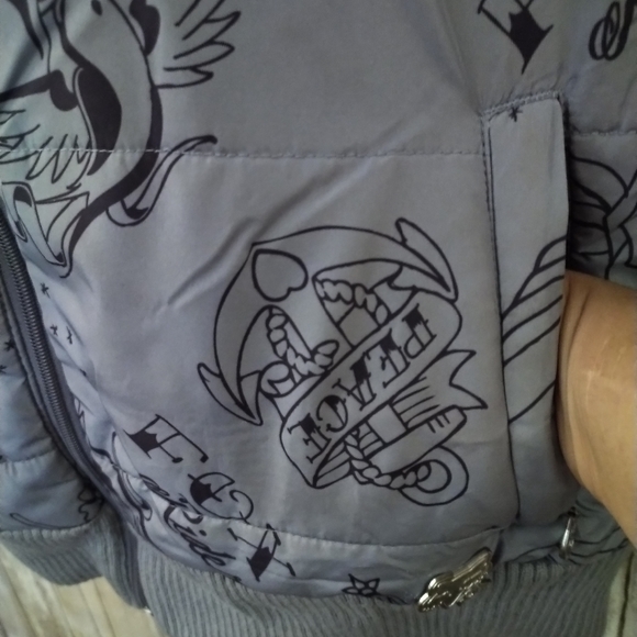 FOX ZIP UP JACKET WITH ZIPPERED POCKETS & REMOVABLE FUR HOOD IN WOMENS XL HTF - Picture 4 of 12